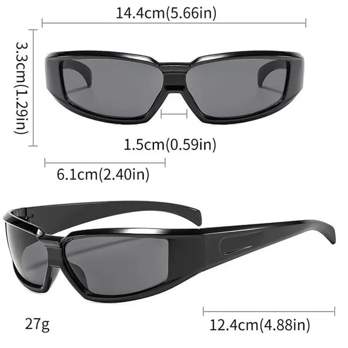 Lunettes de soleil Y2K 2026 pour femmes et hommes