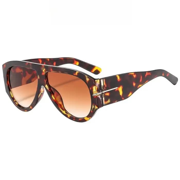 Nouvelles lunettes de soleil tendance surdimensionnées à monture large Y2K pour femmes