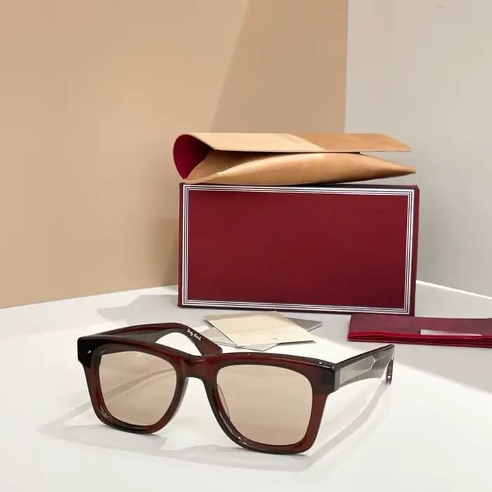SPACE ODYSSEY HEYWOOD Lunettes de soleil ovales en acétate vintage de haute qualité