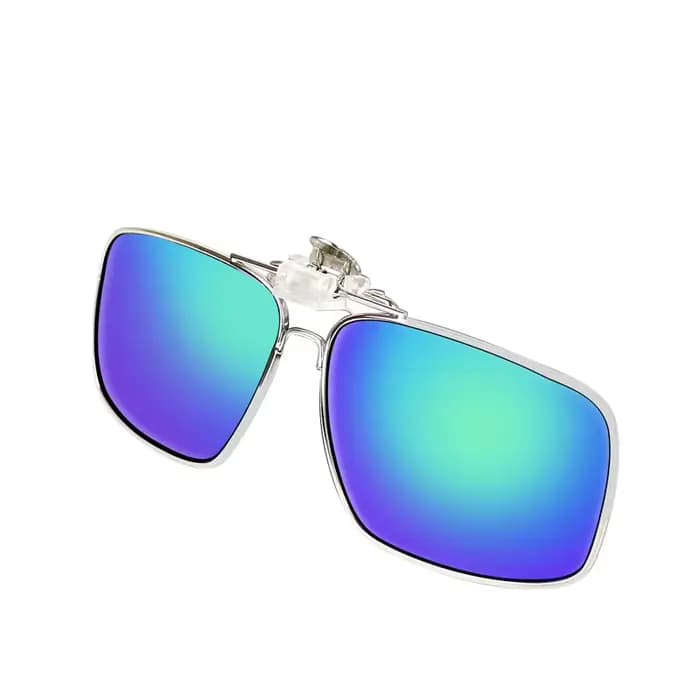 Lunettes de soleil polarisées jaunes à Clip pour hommes
