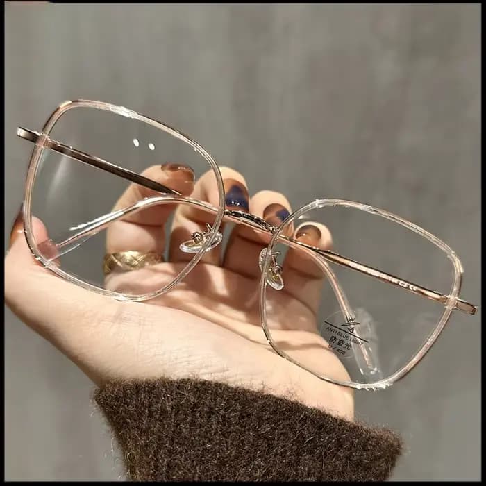 OKH mode grand cadre carré myopie lunettes pour hommes et femmes Anti-bleu Prescription