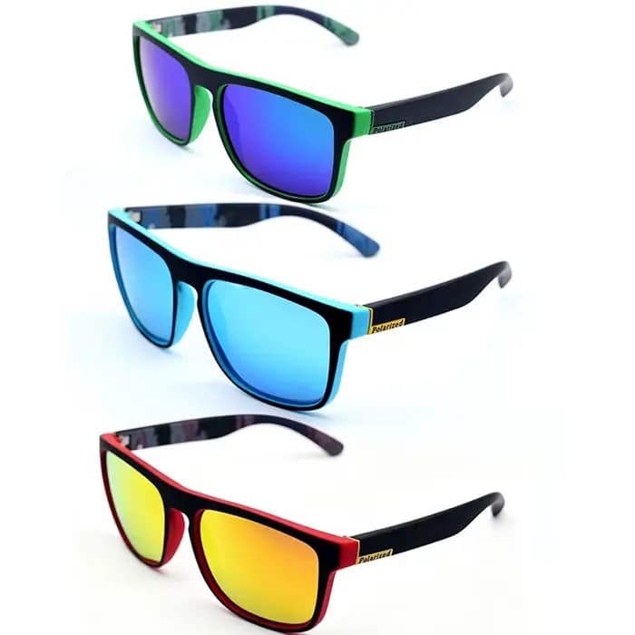 Lunettes de soleil polarisées carrées Vintage pour hommes et femmes