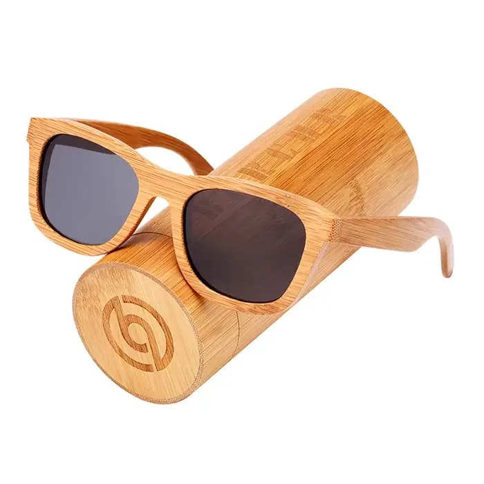 Lunettes de soleil rétro en bambou pour hommes et femmes