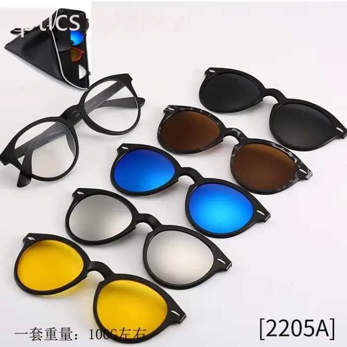 Lunettes de soleil feuille remplaçable polarisée hommes femmes
