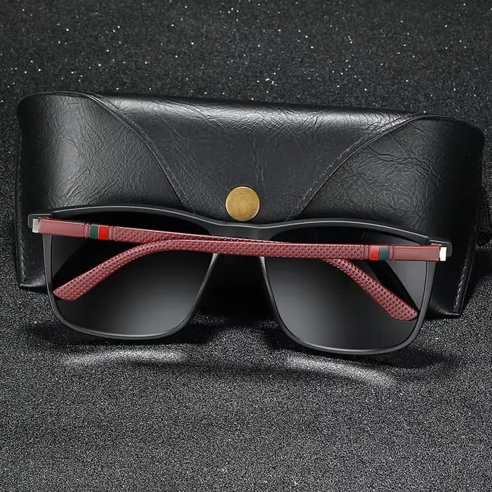 Lunettes de soleil carrées vintage de luxe pour hommes et femmes