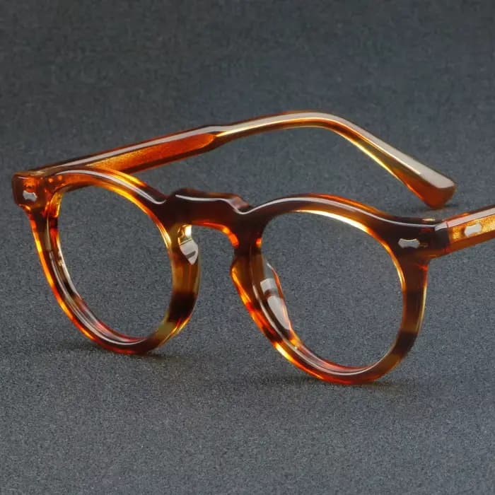 1128 Monture de lunettes classique en fibre d'acétate