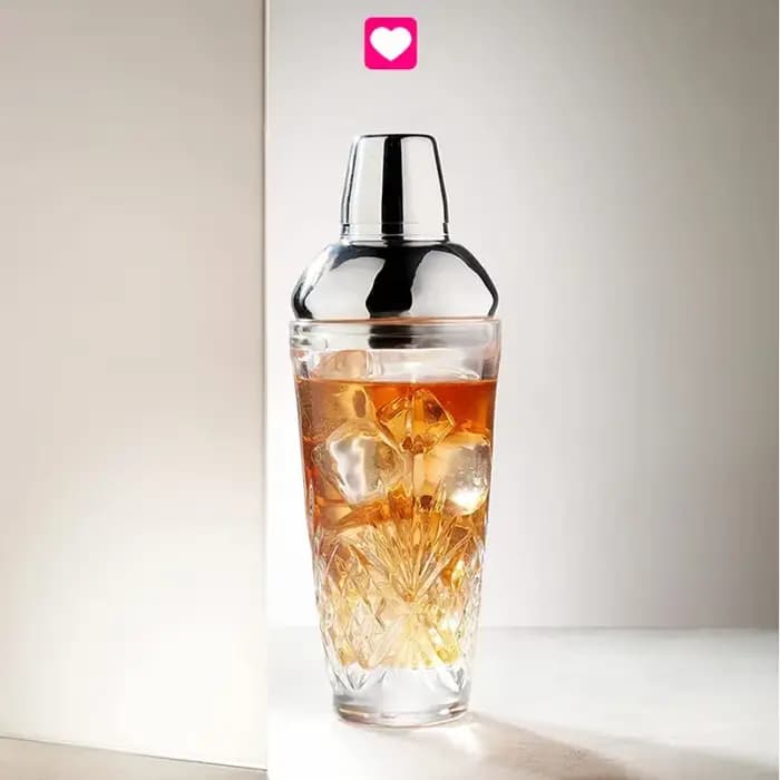 Shaker à cocktails en verre cristal, shaker à margaritas professionnel, shaker de mixage pour cocktails, verre de barman pour cocktails
