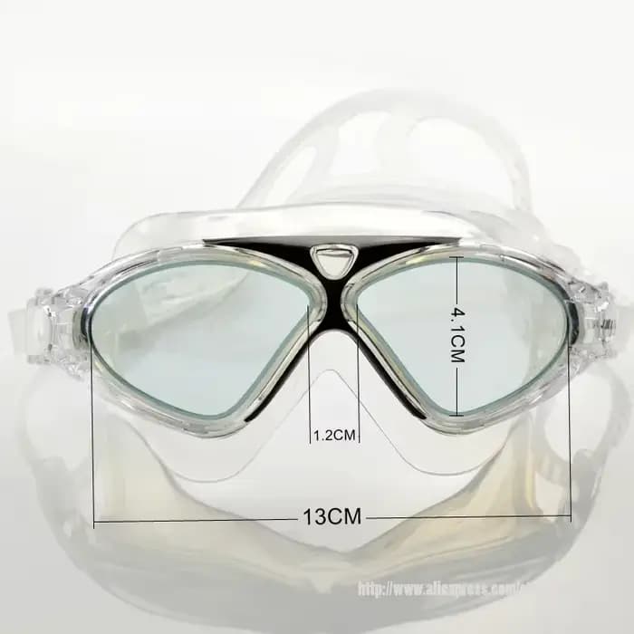 Lunettes de natation en silicone avec sangle