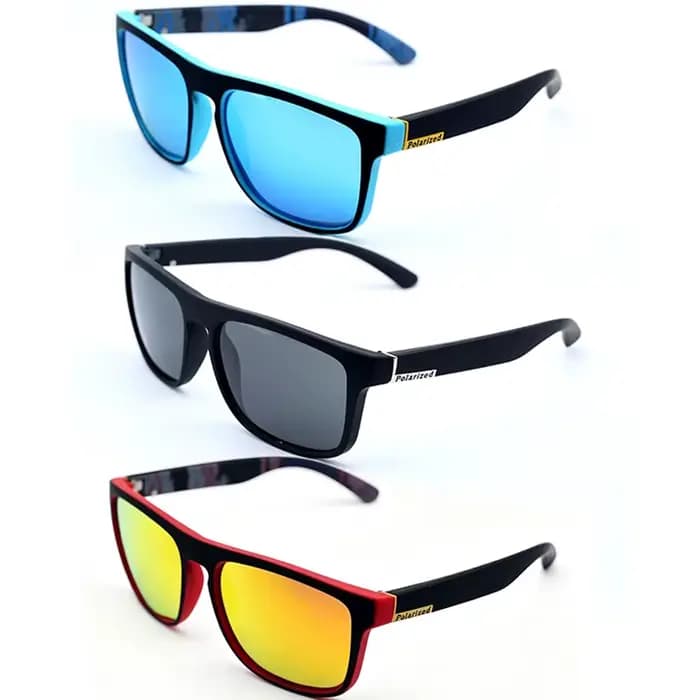 Lunettes de soleil polarisées carrées Vintage pour hommes et femmes