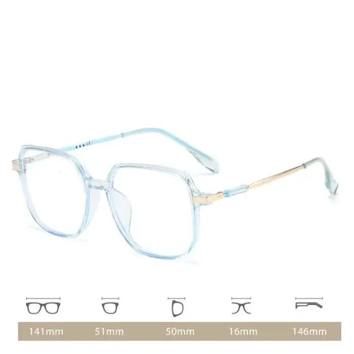 Lunettes de myopie à grande monture pour hommes et femmes