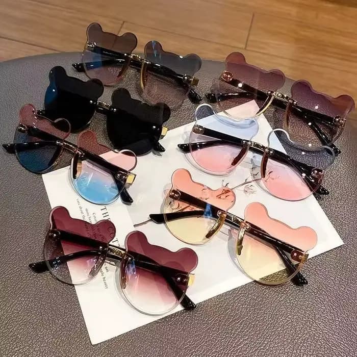 Nouveaux enfants lunettes de soleil dessin animé ours
