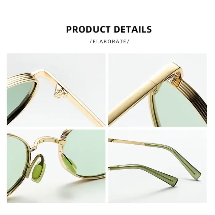 Lunettes de soleil ovales SEAMERGO Hip-hop pour femmes et hommes
