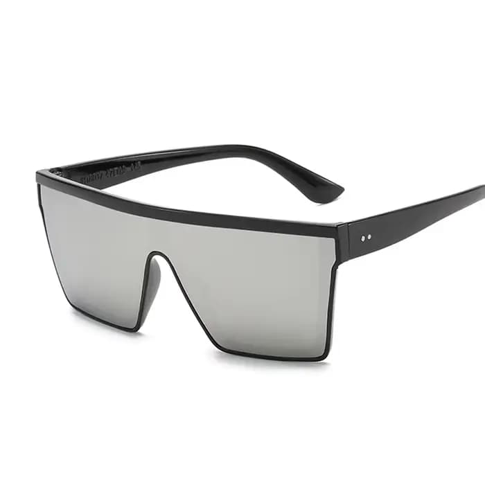 Lunettes De soleil carrées surdimensionnées noires De luxe pour femmes