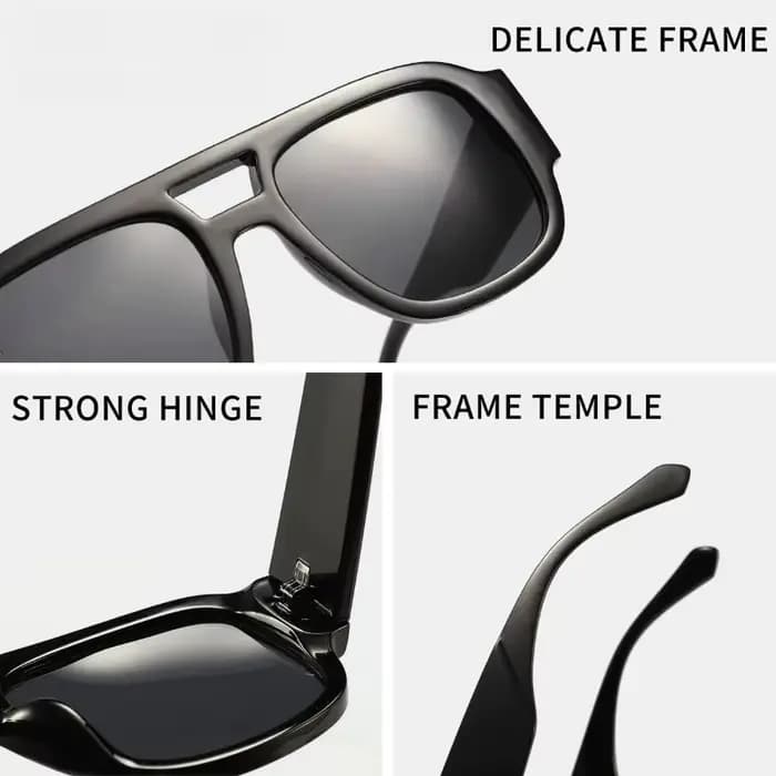 Lunettes de soleil aviateur rétro Y2K