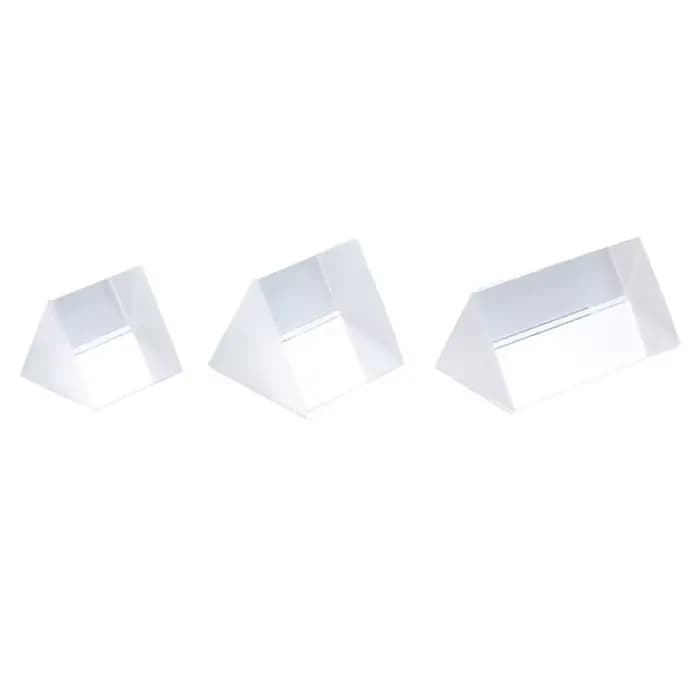 Prisme triangulaire en verre de cristal, 30x30x30x30mm, Prisme arc-en-ciel, photographie, couleur, expérience de la lumière pour enfants