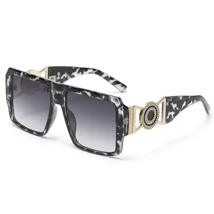 Grandes lunettes de soleil carrées pour hommes et femmes