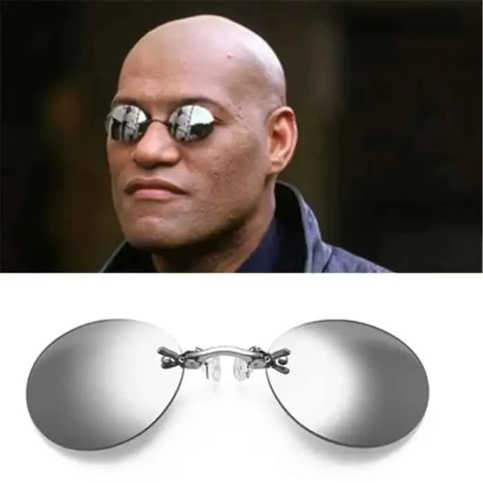 Lunettes de soleil rondes à Clip pour le nez