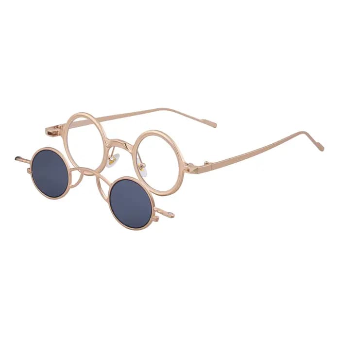 Lunettes de soleil rondes magnétiques mimiyou pour hommes et femmes