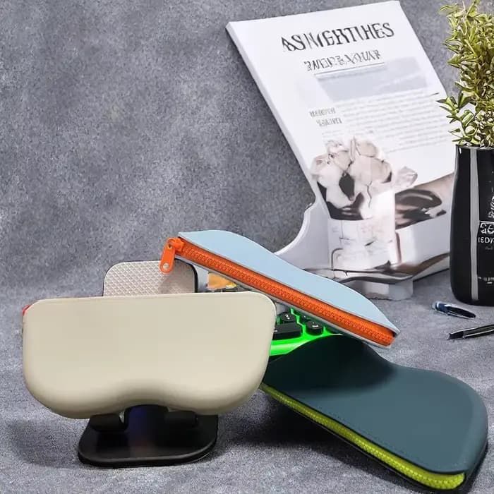 Étui à lunettes à fermeture éclair en silicone