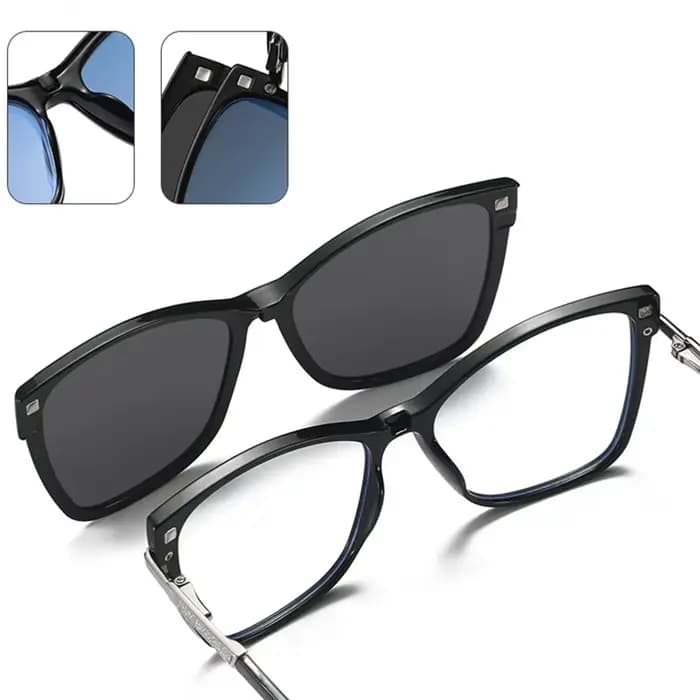 Lunettes de myopie optique à Clip magnétique pour hommes