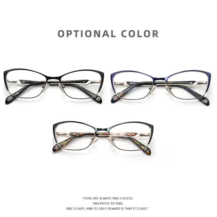 Petite monture de lunettes en œil de chat pour femmes