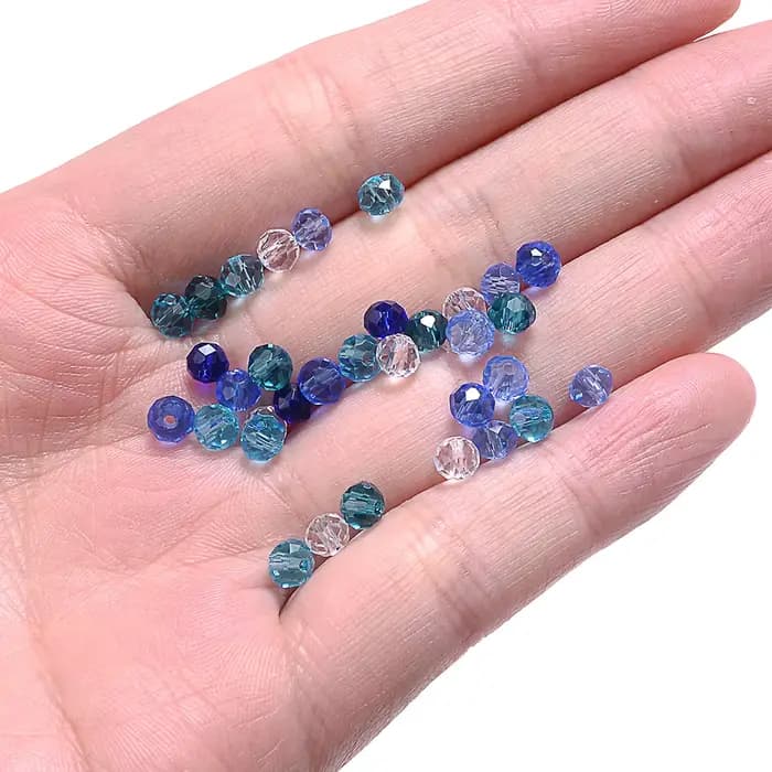 Cicifu mélange vert 3/4/6mm 40/120 pièces Rondelle autriche perles de verre de cristal à facettes perles rondes en vrac pour la fabrication de bijoux trouver