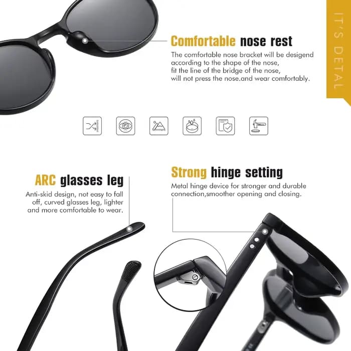 Marque De luxe concepteur Vintage lunettes De soleil rondes polarisées femme mode tendance léopard cadre