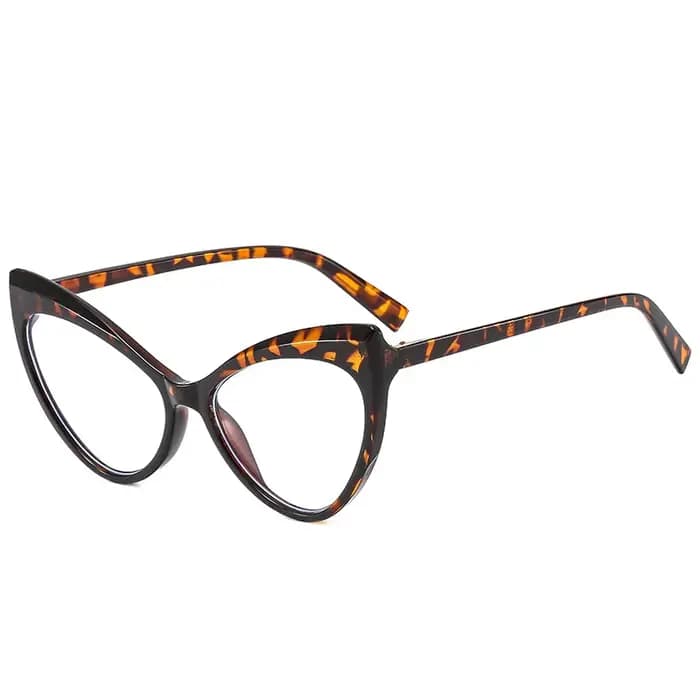 Lunettes Anti-lumière bleue à grande monture œil de chat pour femmes