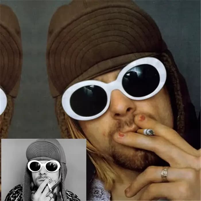 Clout Goghidden-Lunettes de soleil ovales pour hommes et femmes