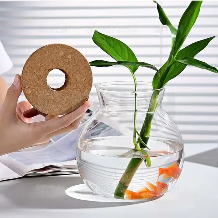 Vase en verre Transparent pour plantes hydroponiques, Station de Propagation, support de Vase, décoration de bureau et de maison, bouteille écologique Micro-paysage