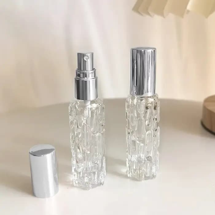 Flcopropriété vaporisateur de parfum en verre, ligne en aluminium, pulvérisateur de brouillard, tête de distributeur de parfum, bouteille africaine de voyage, 10ml, 1 pièce