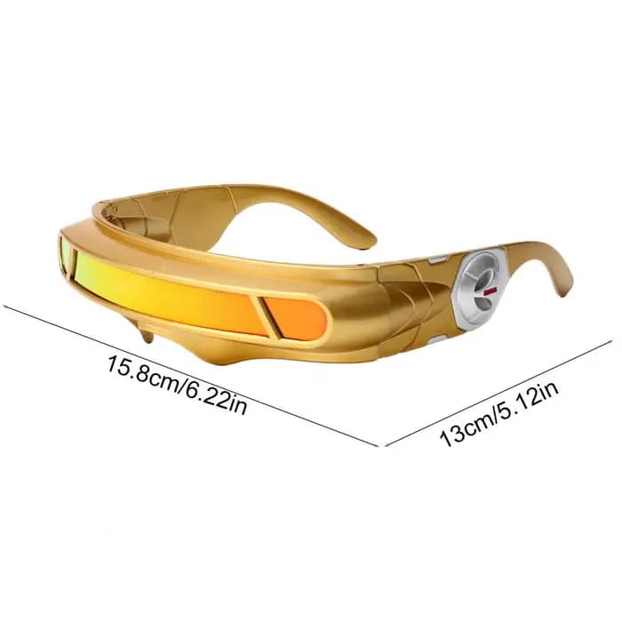 Lunettes de soleil cyberpunk futuristes