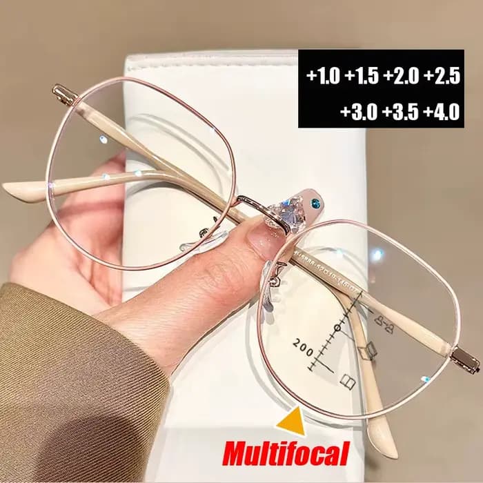 Lunettes de lecture multifocales progressives de luxe
