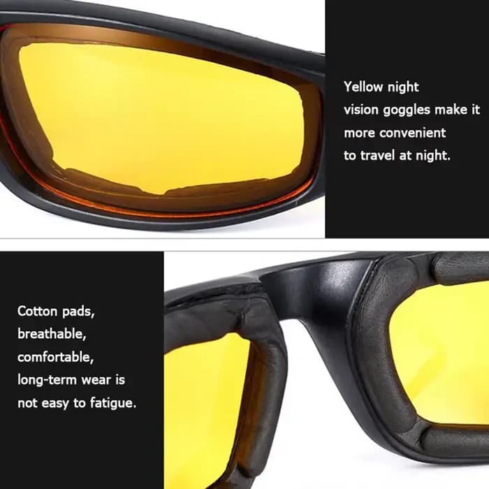 Lunettes de mode CS Protection contre les chocs pare-brise tactique cyclisme sport