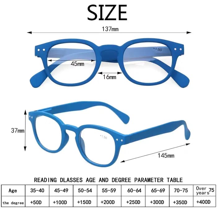 Lunettes de lecture ovales