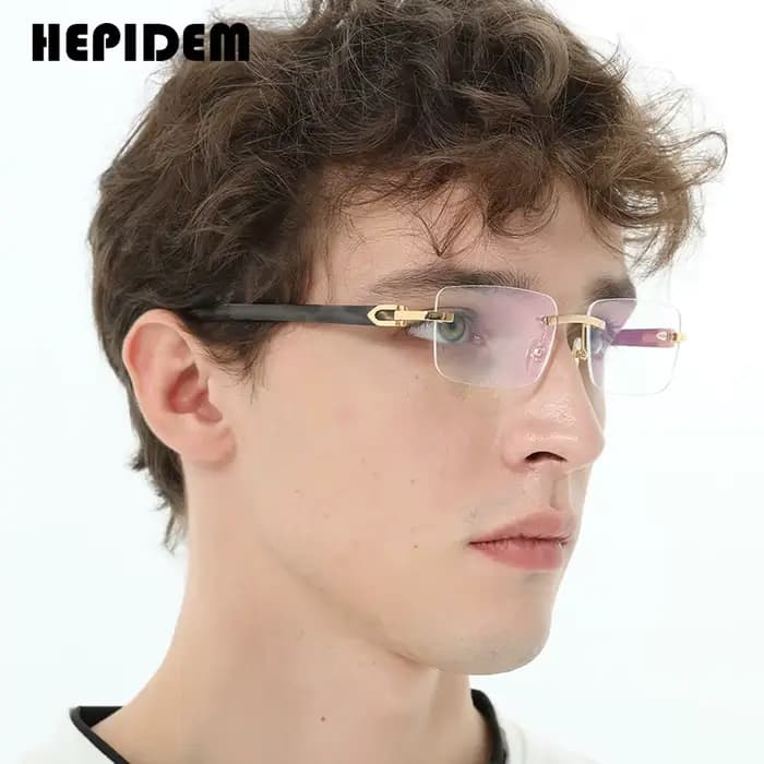Lunettes en corne de buffle pour hommes et femmes