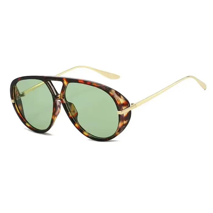 Lunettes de soleil œil de chat en alliage pour femmes