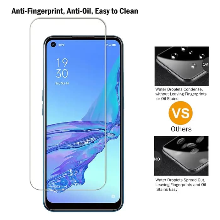Pour OPPO A94 5G,9H protecteur d'écran 2/4 pièces Film de verre trempé HD