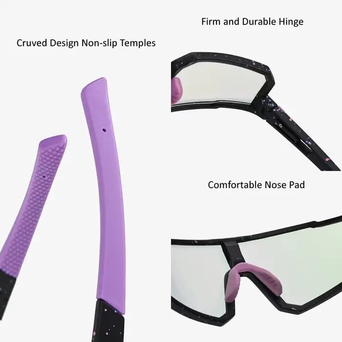 FLYING WAVES Lunettes de soleil de sport photochromiques pour hommes et femmes