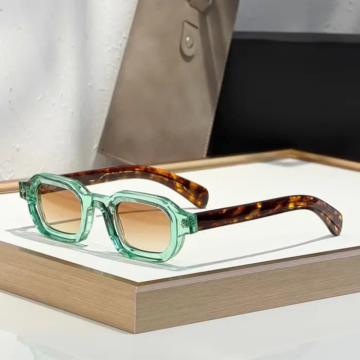 LA VEGA Lunettes de soleil carrées de luxe originales pour hommes