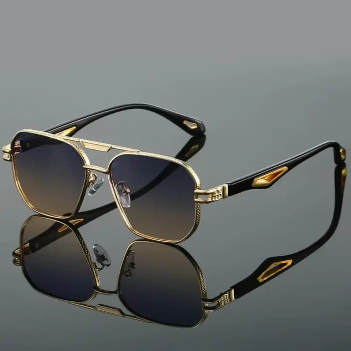 Lunettes de soleil carrées vintage pour hommes