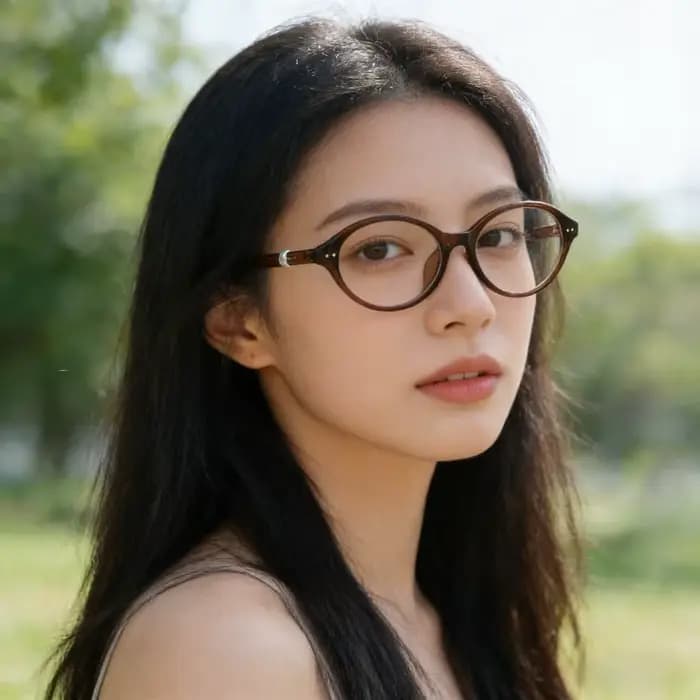 Lunettes de lecture ovales élégantes avec décor en perles