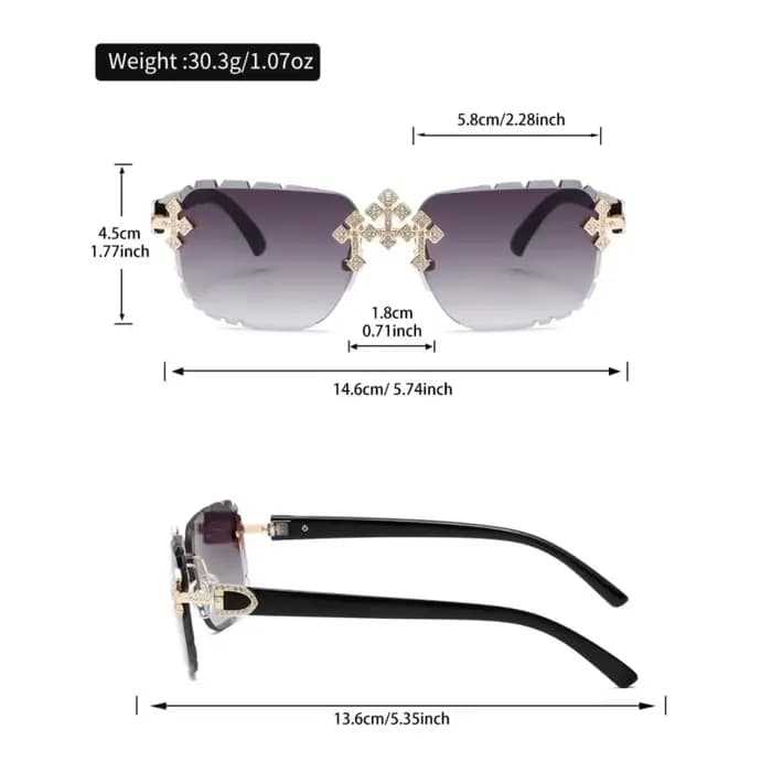 Nouvelles lunettes de mode sans monture pour hommes et femmes