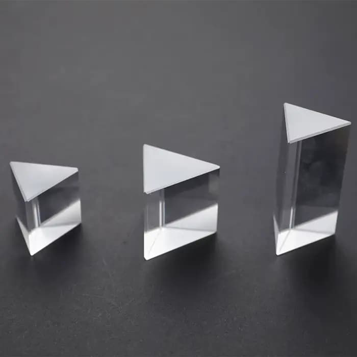 Prisme triangulaire en verre de cristal, 30x30x30x30mm, Prisme arc-en-ciel, photographie, couleur, expérience de la lumière pour enfants