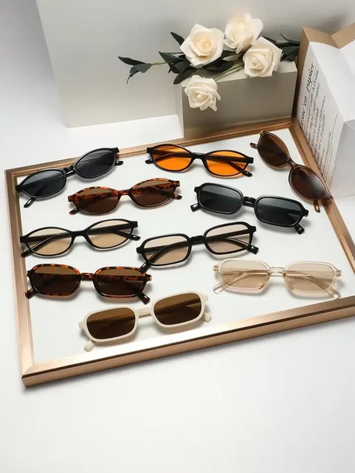 Lunettes à monture géométrique