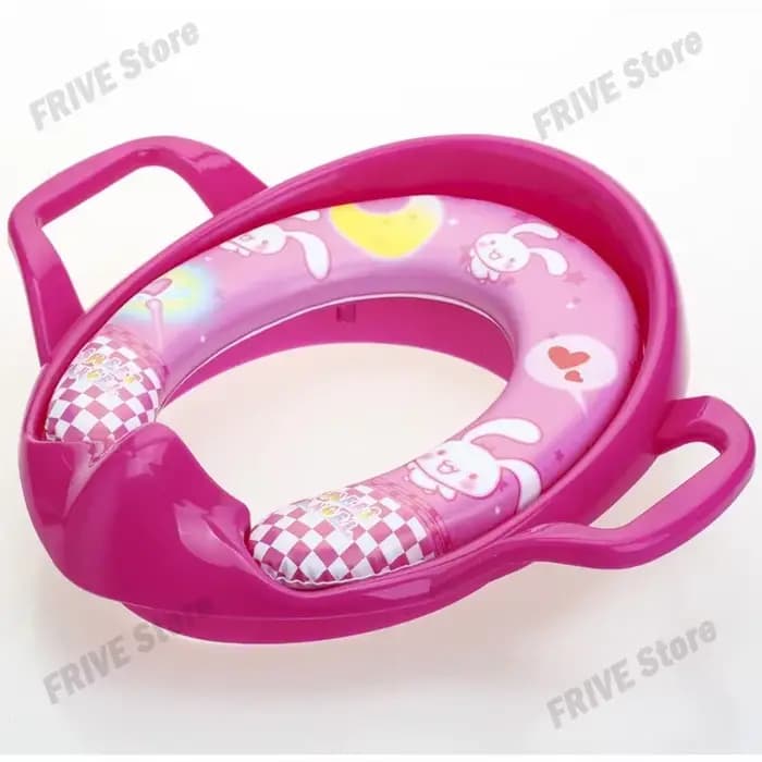 Siège de toilette souple pour enfants, chaise de toilette portable pour bébé, urinoir d'entraînement pour enfants, coussin en polymères, dessin animé