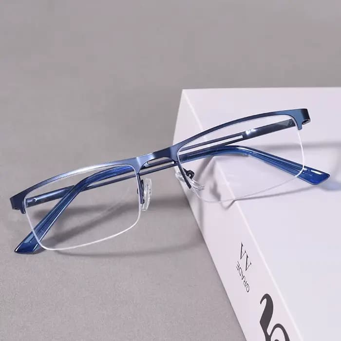 Lunettes de lecture demi-monture pour hommes