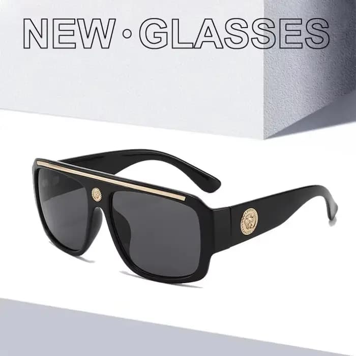 Marque de mode lunettes de soleil de créateur de luxe hommes femmes 2025 surdimensionné Vintage Punk nuances