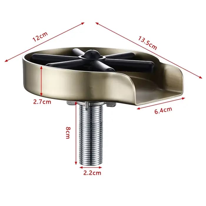 Lave-gobelet de lavage en verre, robinet d'évier en acier inoxydable, nettoyeur à haute pression en métal, tasses de lavage automatique, Bar à la maison café thé