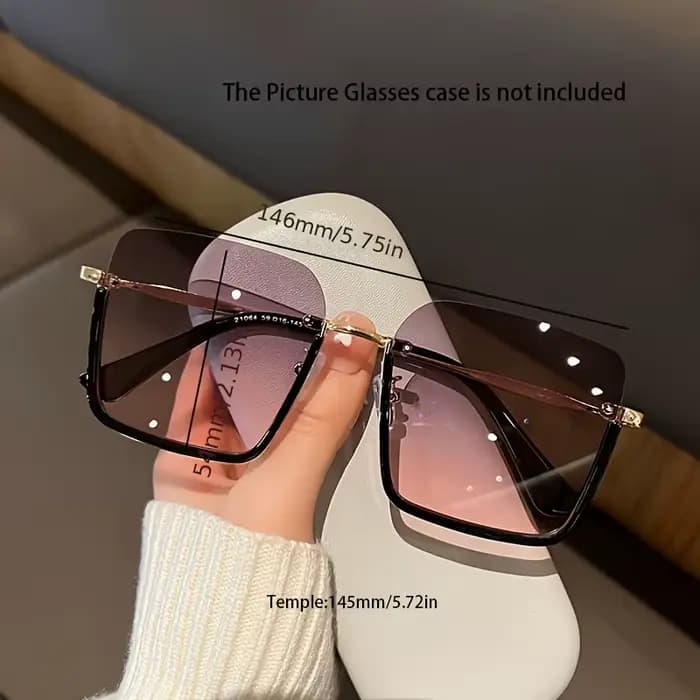 Lunettes élégantes à demi-monture noires pour femmes
